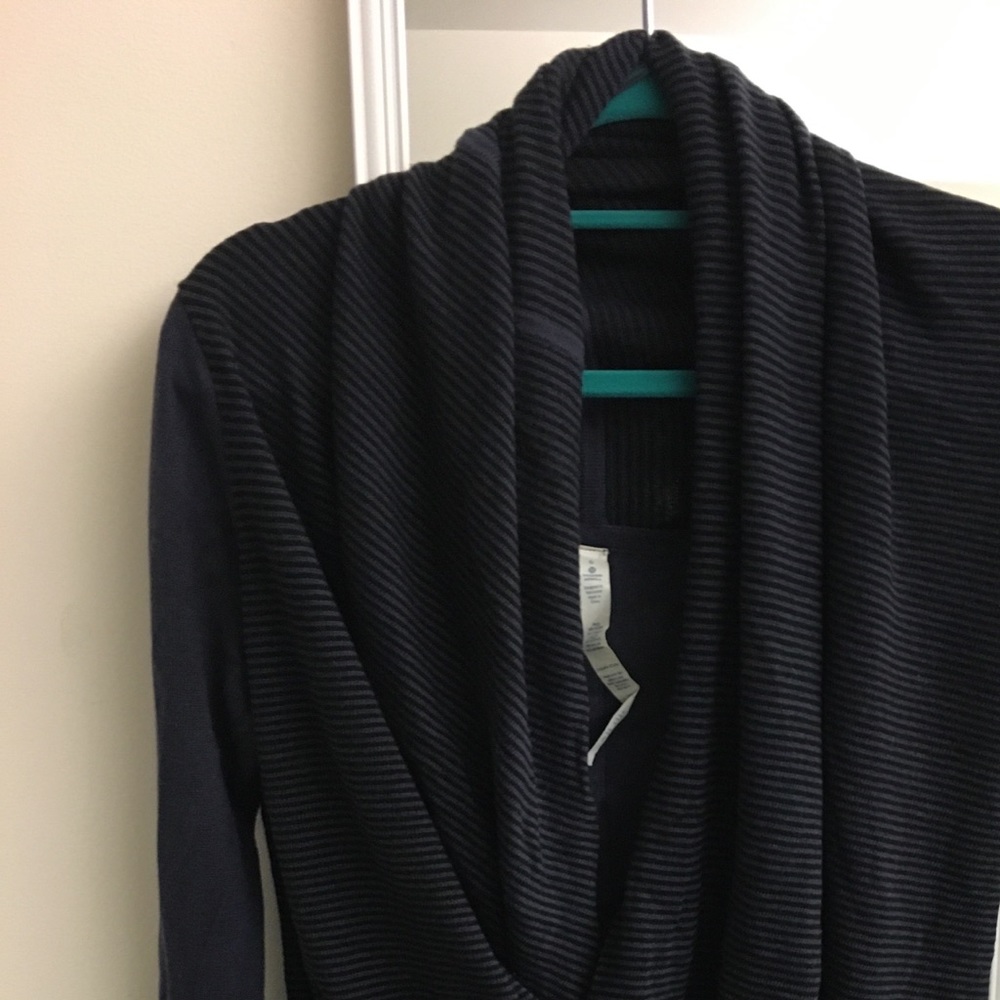 Lululemon striped blue sweater